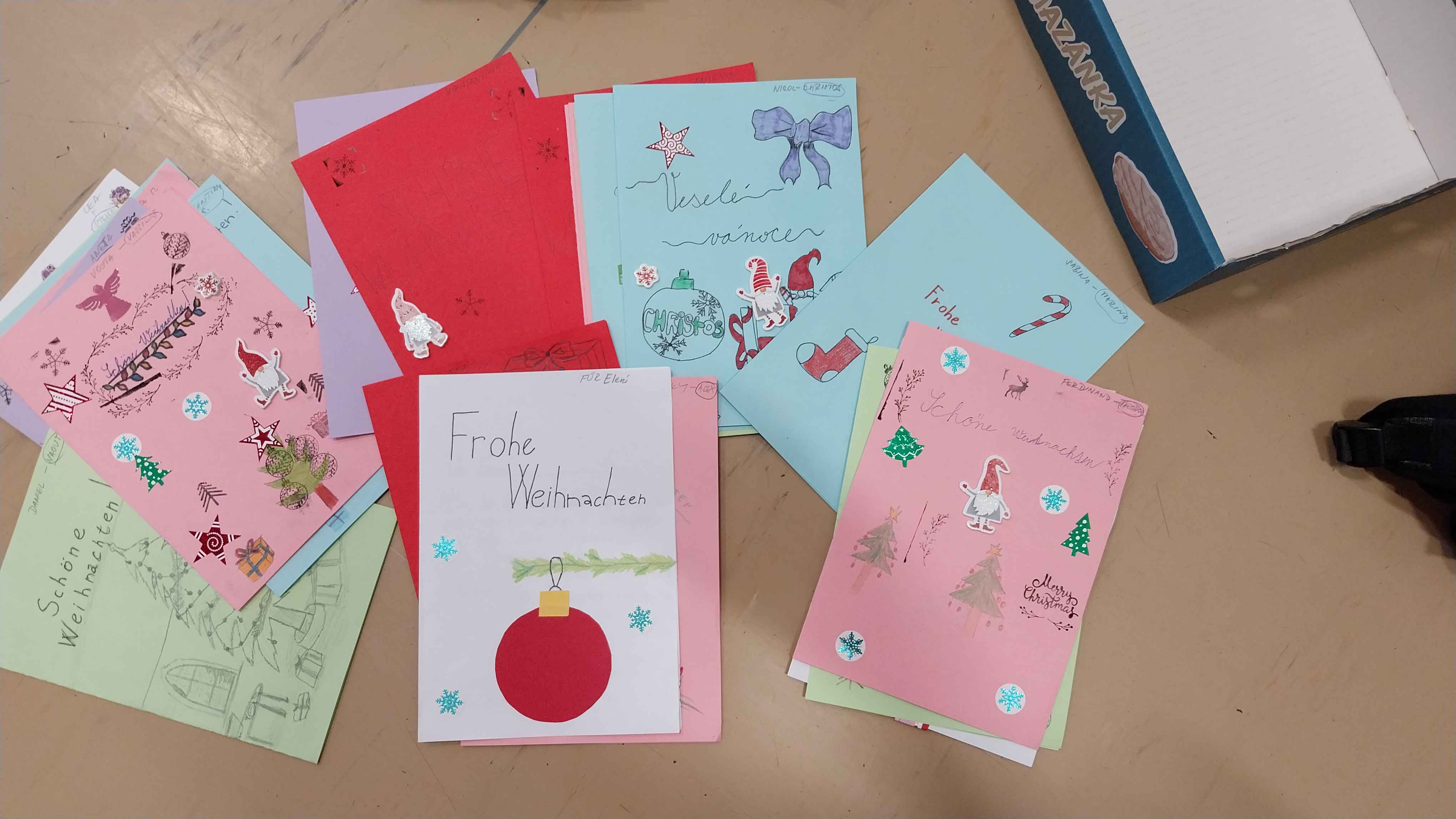 Spolupráce s Řeckem na vánočních pozdravech / Zusammenarbeit mit Griechenland an Weihnachtsgrüßen