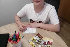 Valentýnka píše velikonoční pohledy